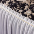 Elegant Botanical Sofa Cover with Pleated Tulle Skirt, Vintage Floral Couch Protector
