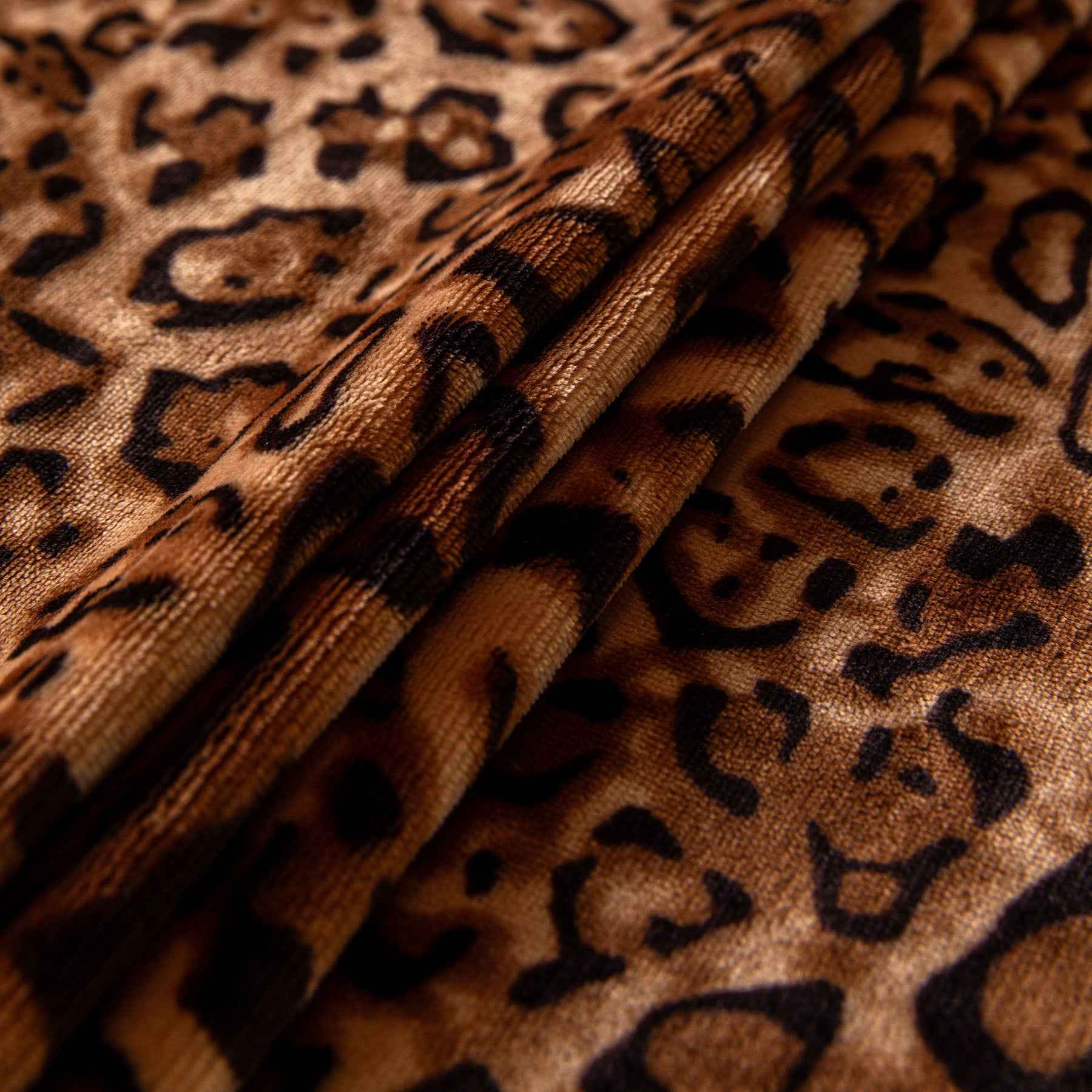 Leopard Print Flannel Sofa Throw Cover, Soft Couch Protector for Pets, Kids & Home