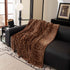 Leopard Print Flannel Sofa Throw Cover, Soft Couch Protector for Pets, Kids & Home