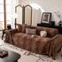 Leopard Print Flannel Sofa Throw Cover, Soft Couch Protector for Pets, Kids & Home