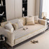 Non-Slip Couch Cover with Gold Trim, Sofa Slipcover for Sectional & Loveseat