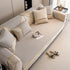 Non-Slip Couch Cover with Gold Trim, Sofa Slipcover for Sectional & Loveseat