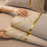 Non-Slip Couch Cover with Gold Trim, Sofa Slipcover for Sectional & Loveseat