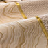 Non-Slip Couch Cover with Gold Trim, Sofa Slipcover for Sectional & Loveseat