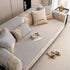 Non-Slip Couch Cover with Gold Trim, Sofa Slipcover for Sectional & Loveseat