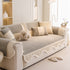 Dog Washable Sofa Protector Cover, Non-Slip Couch Slipcover with Soft Furry Trim