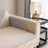 Non-Slip Couch Cover with Gold Trim, Sofa Slipcover for Sectional & Loveseat