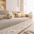 Dog Washable Sofa Protector Cover, Non-Slip Couch Slipcover with Soft Furry Trim