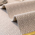 Non-Slip Couch Cover with Gold Trim, Sofa Slipcover for Sectional & Loveseat