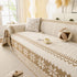 Thick Jacquard Couch Cover for Sectional Sofas, Cozy Washable Sofa Cover Throw Blanket