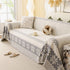 Thick Jacquard Couch Cover for Sectional Sofas, Cozy Washable Sofa Cover Throw Blanket