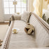 Thick Jacquard Couch Cover for Sectional Sofas, Cozy Washable Sofa Cover Throw Blanket