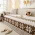 Thick Jacquard Couch Cover for Sectional Sofas, Cozy Washable Sofa Cover Throw Blanket