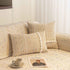 Textured Striped Sofa Cover with Plush Trim, Non-Slip Couch Protector Sectional Covers