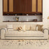 Textured Striped Sofa Cover with Plush Trim, Non-Slip Couch Protector Sectional Covers