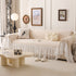 French Chic Style Ruffle Floral Cover Throws for Sofas, Decorative Couch Covers