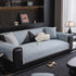 Houndstooth Ice Silk Breathable Sofa Cover, Modern Non-Slip Summer Couch Protector