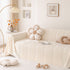 Modern 3D Water Ripple Sofa Cover, Non-Shedding Cream Style Furniture Protector Throw