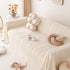 Modern 3D Water Ripple Sofa Cover, Non-Shedding Cream Style Furniture Protector Throw
