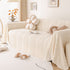 Modern 3D Water Ripple Sofa Cover, Non-Shedding Cream Style Furniture Protector Throw