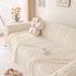 Modern 3D Water Ripple Sofa Cover, Non-Shedding Cream Style Furniture Protector Throw