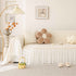 Soft Warm Flannel Couch Cover Throw Blanket with French Flounce, Beautiful Furniture Throws for Sofas