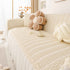Soft Warm Flannel Couch Cover Throw Blanket with French Flounce, Beautiful Furniture Throws for Sofas