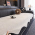 Chenille Couch Cover with Scalloped Edge, Non-Slip Modular Slipcover Sectional