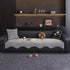 Chenille Couch Cover with Scalloped Edge, Non-Slip Modular Slipcover Sectional