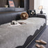 Chenille Couch Cover with Scalloped Edge, Non-Slip Modular Slipcover Sectional