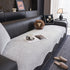 Chenille Couch Cover with Scalloped Edge, Non-Slip Modular Slipcover Sectional