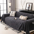 Thick Plush Sofa Cover Throw for Couch, 3D Textured Herringbone Washable Slipcover