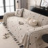 Thick Plush Sofa Cover Throw for Couch, 3D Textured Herringbone Washable Slipcover