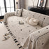 Thick Plush Sofa Cover Throw for Couch, 3D Textured Herringbone Washable Slipcover