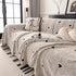 Thick Plush Sofa Cover Throw for Couch, 3D Textured Herringbone Washable Slipcover