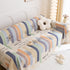Chenille Sofa Cover Throw, Smile Couch Cover Blanket Throws for Couches, Soft Sofa Towel
