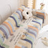 Chenille Sofa Cover Throw, Smile Couch Cover Blanket Throws for Couches, Soft Sofa Towel