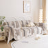 Chenille Sofa Cover Throw, Smile Couch Cover Blanket Throws for Couches, Soft Sofa Towel
