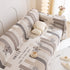 Chenille Sofa Cover Throw, Smile Couch Cover Blanket Throws for Couches, Soft Sofa Towel