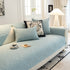 Baroque Sofa Cover – Quilted Cotton, Non-Slip, Washable with Ornate Embroidery