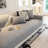 Baroque Floral Quilted Cotton Sofa Cover, Non-Slip Washable Couch Protector
