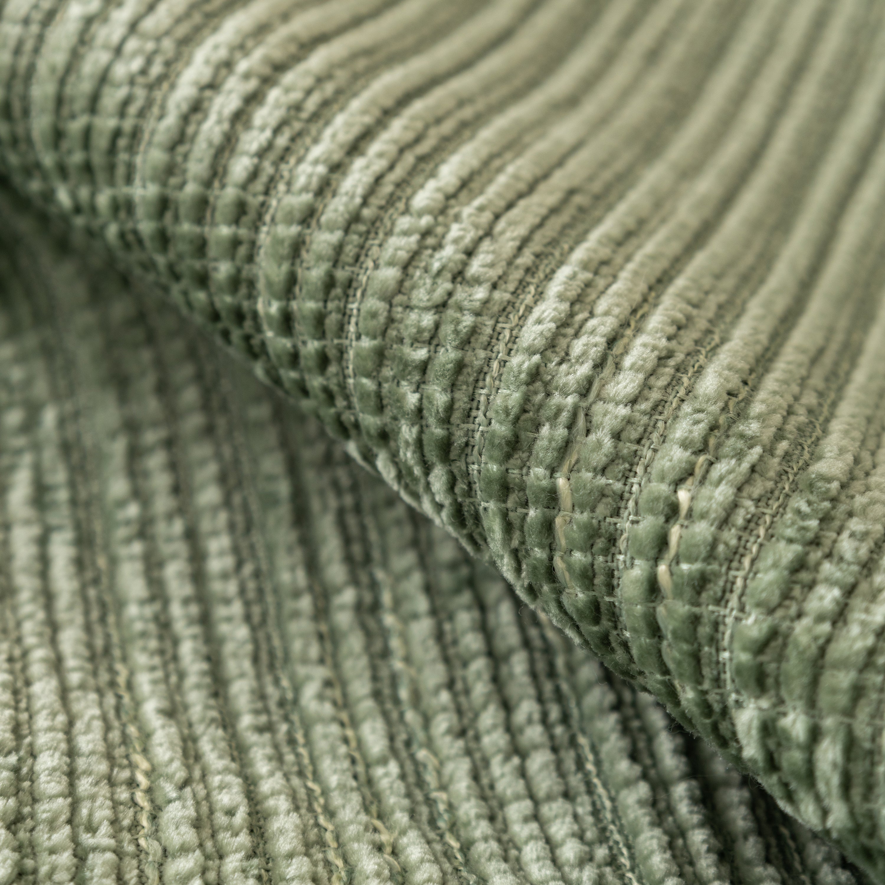 Plush Solid Color Striped L-Shaped Sofa Slipcovers, Washable Non-Slip Textured Furniture Covers