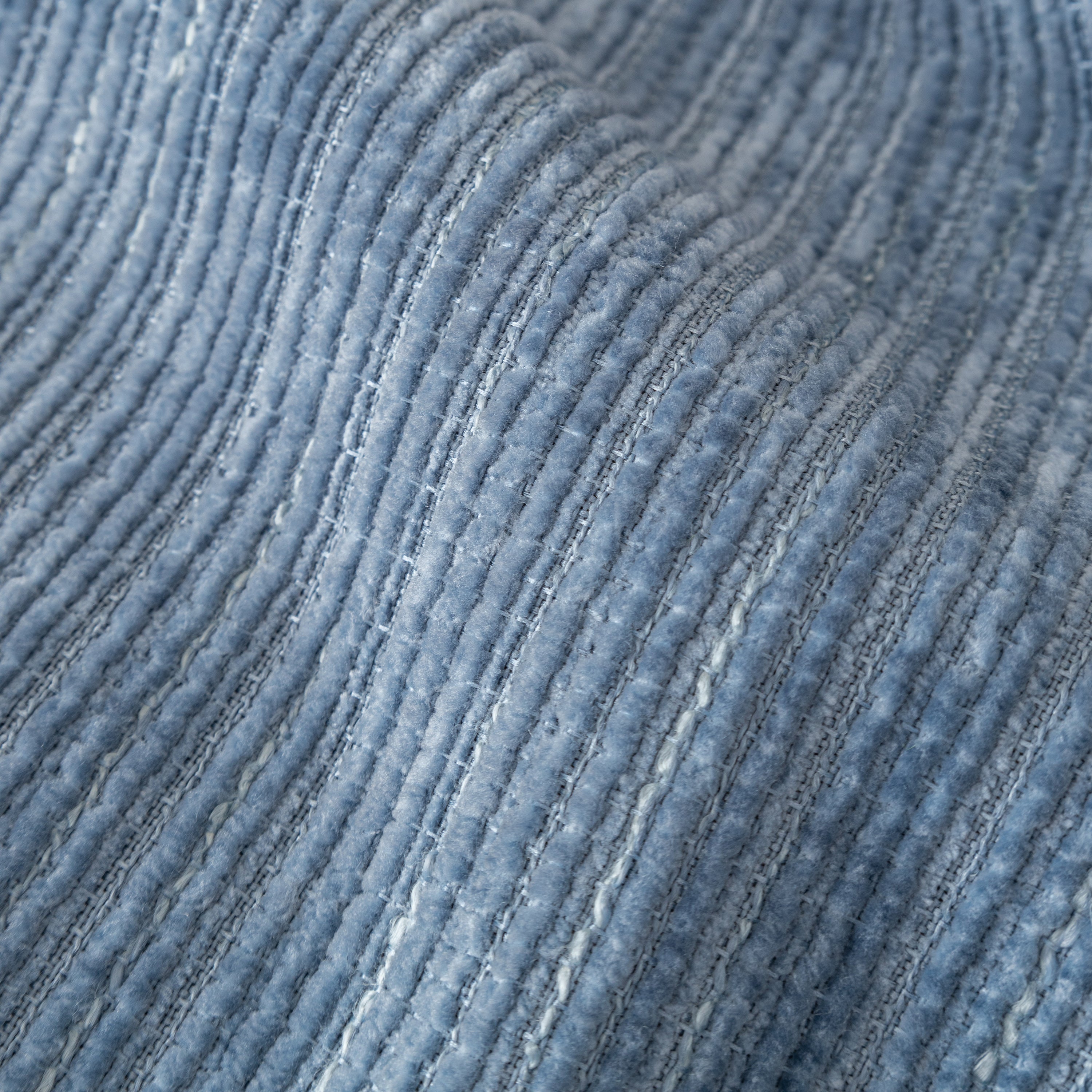Plush Solid Color Striped L-Shaped Sofa Slipcovers, Washable Non-Slip Textured Furniture Covers