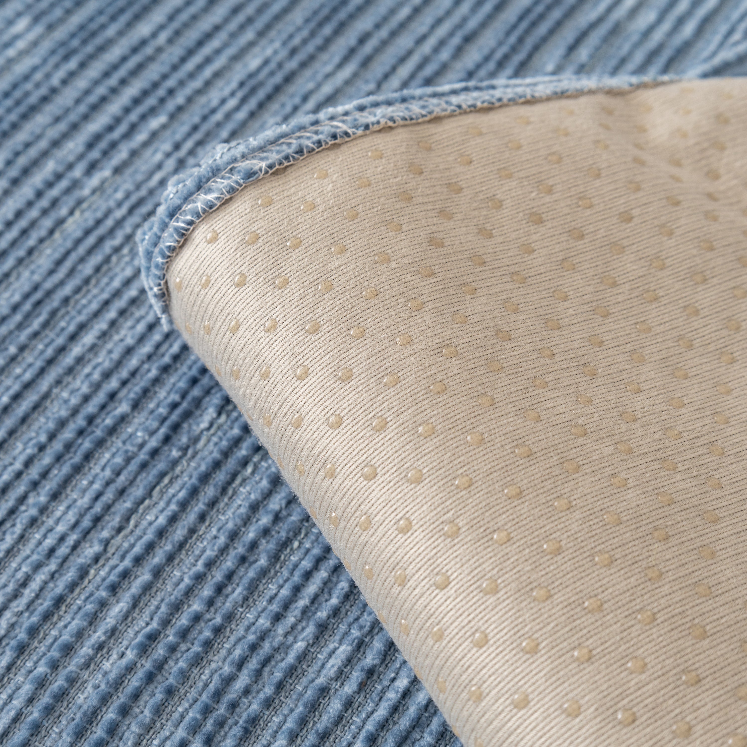 Plush Solid Color Striped L-Shaped Sofa Slipcovers, Washable Non-Slip Textured Furniture Covers