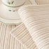 Plush Solid Color Striped L-Shaped Sofa Slipcovers, Washable Non-Slip Textured Furniture Covers