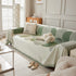 Soft Chenille Tassel Trim Sectional Sofa Protector Couch Covers for Cats Cozy Blanket Sofa Throws