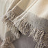 Soft Chenille Tassel Trim Sectional Sofa Protector Couch Covers for Cats Cozy Blanket Sofa Throws
