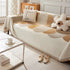 Soft Chenille Tassel Trim Sectional Sofa Protector Couch Covers for Cats Cozy Blanket Sofa Throws