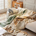 Soft Chenille Tassel Trim Sectional Sofa Protector Couch Covers for Cats Cozy Blanket Sofa Throws