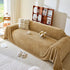 Thick Plush Non-Slip Sofa Throw Cover, Warm Soft Faux Fur Couch Protector for Winter
